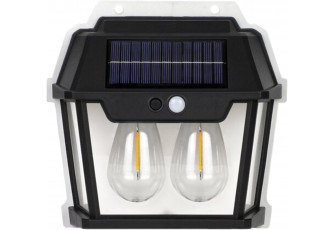 Venkovní solární nástěnné svítidlo se senzorem pohybu DuoLight