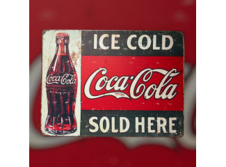 Coca-Cola Ice Cold 40x30 plechová cedule