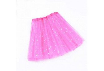 LED svítící sukně - růžová